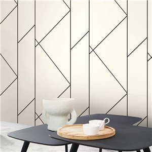 Casadeco|Vinyltapete in Beige mit Musselinstoff-Effekt|Beige