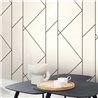 Casadeco|Modern wallpaper for living room or hallway, geometric design|Modern