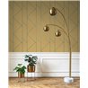 Casadeco|Modern yellow and blue design wallpaper|Wallpaper