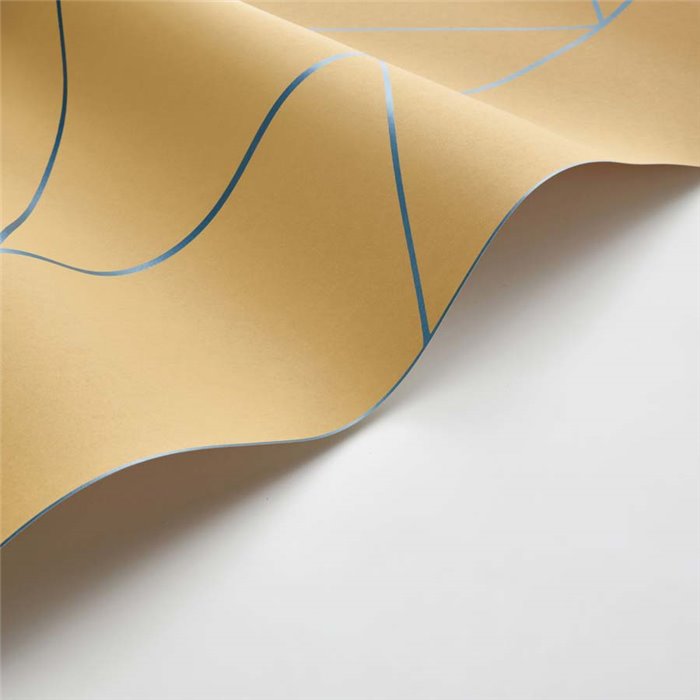 Papel pintado diseño moderno amarillo y azul - Casadeco Alchimie 89902967