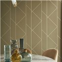Casadeco|Papier peint moderne tons verts avec motif géométrique|Moderne