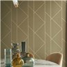 Casadeco|Papier peint moderne tons verts avec motif géométrique|Moderne