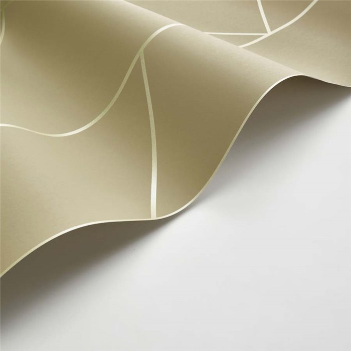 Casadeco|Papel pintado diseño moderno tonos verdes con patrón geométrico|Moderno