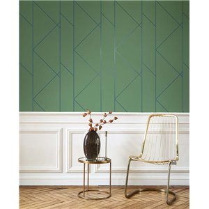 Casadeco|White geometric wallpaper for modern bedroom|Minimalist 2