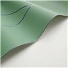 Casadeco|Green geometric wallpaper with bright blue graphic lines|Wallpaper