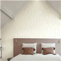 Casadeco|Papier peint moderne avec rayures minimalistes blanc et doré|Minimaliste