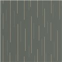 Casadeco|Papier peint moderne vert avec rayures dorées irisées|Minimaliste