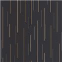 Casadeco|Papel pintado estilo moderno negro con rayas brillantes en oro|Moderno