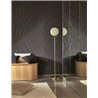 Casadeco|Modern black wallpaper with bright gold stripes|Modern