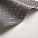 Casadeco|Modern black wallpaper with bright gold stripes|Modern