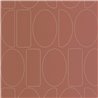 Casadeco|Geometric design wallpaper in orange|Modern