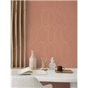 Casadeco|Papier peint design géométrique orange|Moderne