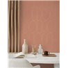 Casadeco|Geometric design wallpaper in orange|Modern