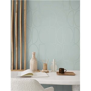 Papeldecor|Tapete Stuck grün Gips|Tapeten 2