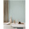 Casadeco|Blue geometric wallpaper with oval shapes, modern minimalist|Modern