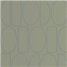 Casadeco|Papel pintado moderno con figuras geométricas ovaladas verde|Papel Pintado