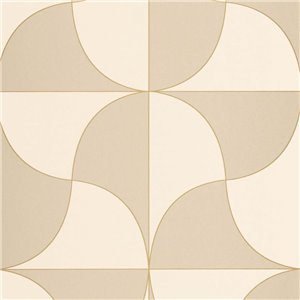 As Creation|Modern art deco wallpaper metallic brown gold|Art Deco