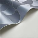 Casadeco|Blaue Art-Déco-Tapete mit Ellipsenmustern|Art Deco
