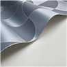 Casadeco|Blaue Art-Déco-Tapete mit Ellipsenmustern|Art Deco