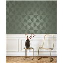 Casadeco|Green Art Deco wallpaper with ellipse shapes|Art Deco