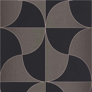 Caselio|Papel pintado art déco blanco y beige para salón elegante|Art Deco