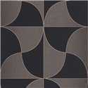 Casadeco|Modern Art Deco design wallpaper in gray and black|Art Deco