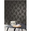 Casadeco|Modern Art Deco design wallpaper in gray and black|Art Deco
