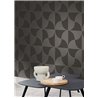 Casadeco|Modern Art Deco design wallpaper in gray and black|Art Deco