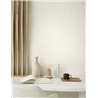 Casadeco|Papier peint minimaliste tons clairs, motif alvéolaire 3D|Minimaliste