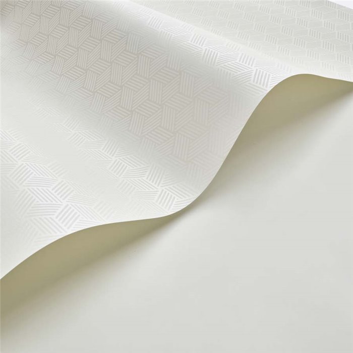 Papel pintado minimalista tonos claros, patrón de panal 3D - Casadeco Alchimie 89940012