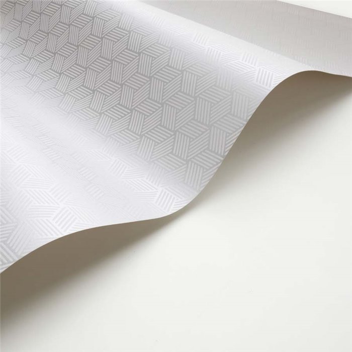 Papel pintado estilo moderno gris con brilo, cubos isométricos 3D - Casadeco Alchimie 89949180