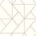 Casadeco|Papier peint géométrique blanc crème design minimaliste|Minimaliste