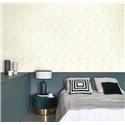 Casadeco|Papier peint géométrique blanc crème design minimaliste|Minimaliste