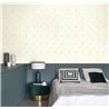 Casadeco|Papier peint géométrique blanc crème design minimaliste|Minimaliste