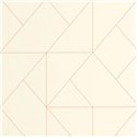Casadeco|Papel pintado geométrico con rombos descentrados beige|Papel Pintado