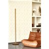 Casadeco|Geometric wallpaper with offset beige diamonds|Wallpaper