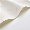 Casadeco|Papel pintado geométrico con rombos descentrados beige|Papel Pintado