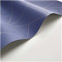 Casadeco|Blue geometric wallpaper with offset diamond shapes|Wallpaper