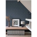 Casadeco|Modern blue wallpaper with diamond or lozenge pattern|Modern