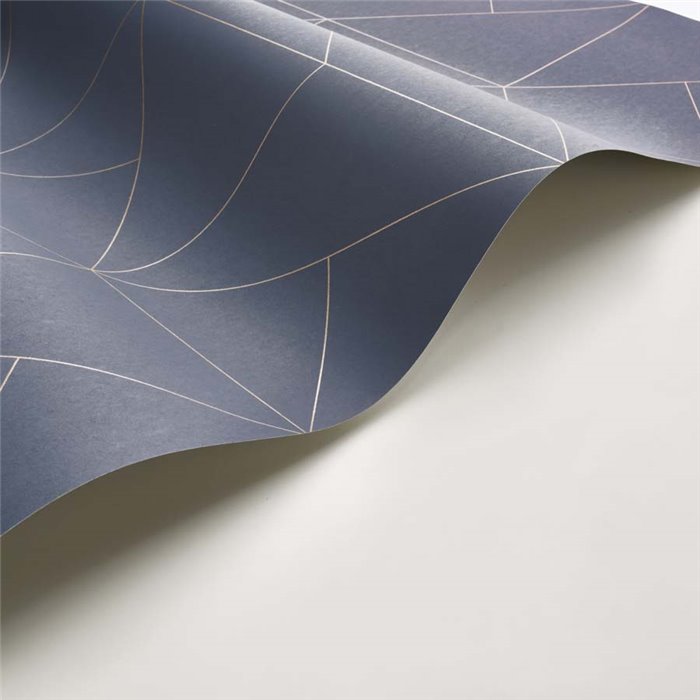 Casadeco|Moderne blaue Tapete mit Rauten- oder Diamantmuster|Modern