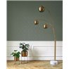 Casadeco|Modern green design wallpaper with geometric diamond shapes|Wallpaper