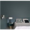 Casadeco|Papier peint géométrique bleu tridimensionnel pour chambre moderne|Moderne