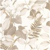 Casadeco|Papier peint floral avec des lys blancs et beiges pour chambre|Floral