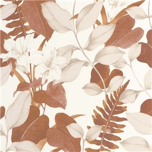 Eijffinger|Moderne Boho-Tapete grün mit Blumen|Blumen