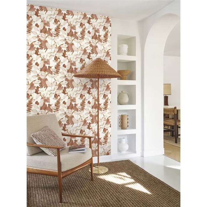 Casadeco|Tapete mit Blumen im orientalischen Stil, asiatische Lilien|Blumen