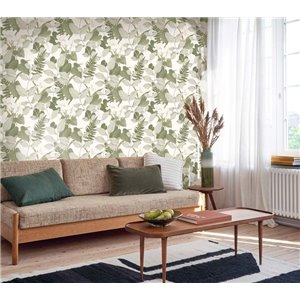 Casadeco|Papier peint floral moderne avec lys asiatiques noirs|Floral 2