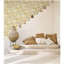 Casadeco|Florale Tapete mit Zitronen, ideal für Küchen|Blumen