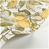 Casadeco|Papier peint floral avec citrons, idéal pour cuisine|Floral