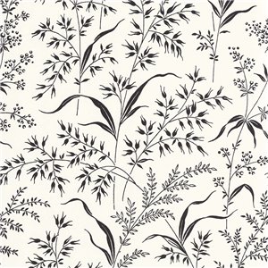 Casadeco|Wild meadow flower wallpaper in white and beige|Floral