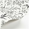Casadeco|Papier peint plantes sauvages blanches avec brize, dauphinelle et fléole|Floral